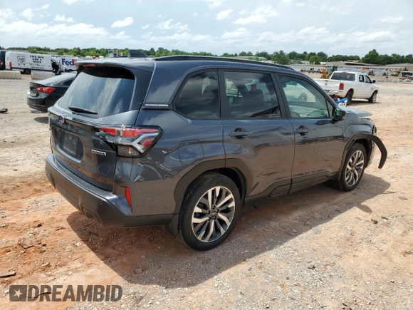2025 Subaru Forester Touring с VIN JF2SLDTCXSH492278, выставлен на аукционе Copart как лот 59778025 с пробегом 10 447 миль миль и Списание • Salvage title. История ставок и продаж доступна на DreamBid. Изображение 3.