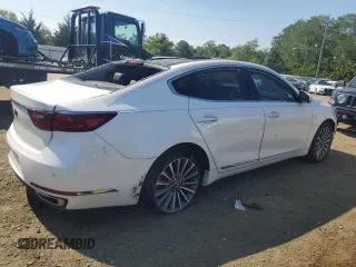 2018 Kia Cadenza Premium with VIN KNALC4J18J5123856, listed as a Copart auction lot 69343954 with 47,483 mi miles and . Bid and sale history available at DreamBid. Image 3.
