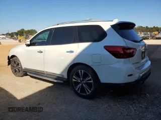 2020 Nissan Pathfinder Platinum with VIN 5N1DR2DN9LC632566, listed as a Copart auction lot 76252874 with 62,166 mi miles and Salvage title. Bid and sale history available at DreamBid. Image 2.
