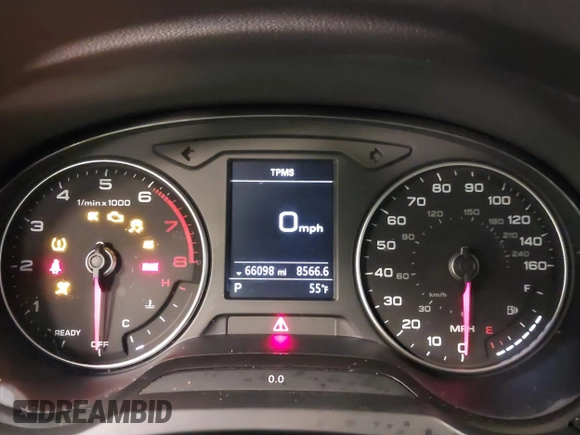 2018 Audi A3 Sedan Premium Plus with VIN WAUJ8GFF5J1027205, listed as a IAAI auction lot 41731155 with 66,098 mi miles. Bid and sale history available at carsss.com. Image 7.