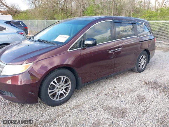 2011 Honda Odyssey EX with VIN 5FNRL5H49BB065002, listed as a IAAI auction lot 42043441 with 248,687 mi miles. Bid and sale history available at carsss.com. Image 6.