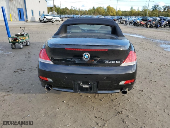 2005 BMW 6 Series 645Ci with VIN WBAEK73485B326662, listed as a Copart auction lot 75297684 with 161,886 mi miles and Clean Title. Bid and sale history available at carsss.com. Image 6.