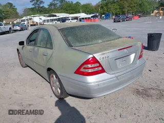 2004 Mercedes-Benz C 320 with VIN WDBRF64J04F551588, listed as a IAAI auction lot 41971774 with 184,594 mi miles and . Bid and sale history available at DreamBid. Image 3.
