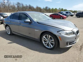 2015 BMW 5 Series 535i with VIN WBA5B1C58FD917697, listed as a Copart auction lot 52963585 with 66,058 mi miles and Salvage Title. Bid and sale history available at carsss.com. Image 4.