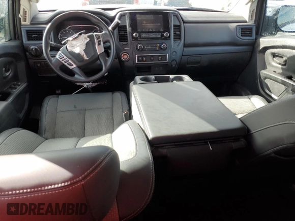 2021 Nissan Titan SV with VIN 1N6AA1EE5MN528618, listed as a Copart auction lot 48708505 with 62,850 mi miles and Salvage title. Bid and sale history available at DreamBid. Image 8.