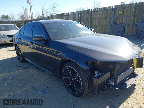 2021 BMW 5 Series 540i xDrive with VIN WBA73BJ0XMWX01449, listed as a IAAI auction lot 41630703 with 65,212 mi miles and . Bid and sale history available at DreamBid. Image 1.