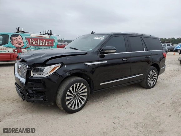 2021 Lincoln Navigator Reserve with VIN 5LMJJ2LT1MEL07634, listed as a Copart auction lot 44789485 with 51,691 mi miles and Salvage Title. Bid and sale history available at carsss.com. Image 1.