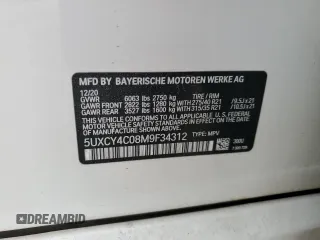 2021 BMW X6 sDrive40i z VIN 5UXCY4C08M9F34312, wystawiony jako Copart lot #87206474 z przebiegiem 67 851 mil mil oraz Czysty tytuł • Clean title. Historia ofert i sprzedaży dostępna na DreamBid. Obrazek 13.