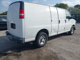 2016 Chevrolet Express Cargo Van with VIN 1GCWGAFF4G1167344, listed as a IAAI auction lot 41729291 with 136,982 mi miles. Bid and sale history available at carsss.com. Image 4.