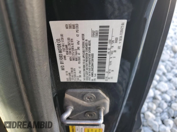 2019 Ford Transit Connect XL с VIN NM0LS6E28K1391655, выставлен на аукционе Copart как лот 63748545 с пробегом Не указан миль и Списание • Salvage title. История ставок и продаж доступна на DreamBid. Изображение 13.