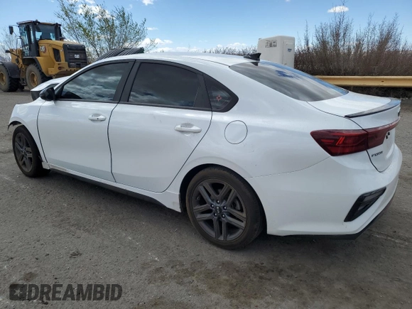 2021 Kia Forte GT-Line with VIN 3KPF34AD8ME423514, listed as a Copart auction lot 48262025 with 63,049 mi miles and Salvage Title. Bid and sale history available at carsss.com. Image 2.