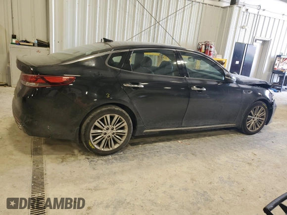 2018 Kia Optima SX with VIN 5XXGV4L24JG199414, listed as a Copart auction lot 42294745 with 65,698 mi miles and Salvage title. Bid and sale history available at DreamBid. Image 3.