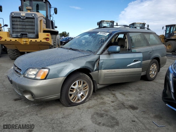 2002 Subaru Legacy Wagon Outback H6 L.L. Bean Edition with VIN 4S3BH806927634910, listed as a Copart auction lot 75510864 with 214,402 mi miles and Clean Title. Bid and sale history available at carsss.com. Image 1.