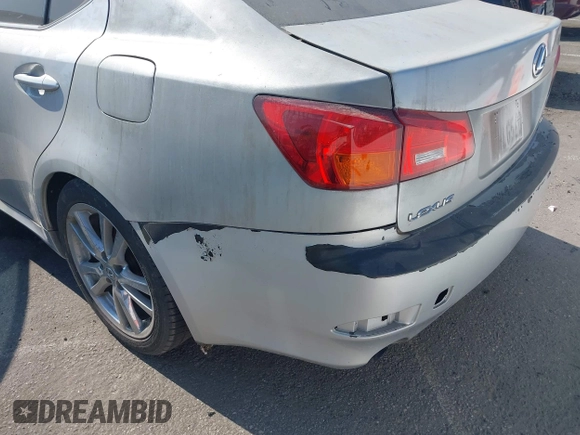 2007 Lexus IS 250 with VIN JTHBK262875038949, listed as a IAAI auction lot 42736588 with 131,160 mi miles and . Bid and sale history available at DreamBid. Image 6.