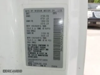 2015 Nissan NV200 SV with VIN 3N6CM0KN1FK712039, listed as a IAAI auction lot 42055602 with 204,928 mi miles. Bid and sale history available at carsss.com. Image 9.
