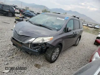 2012 Toyota Sienna XLE with VIN 5TDDK3DC7CS039221, listed as a Copart auction lot 64188804 with 180,811 mi miles and Salvage Title. Bid and sale history available at carsss.com. Image 1.