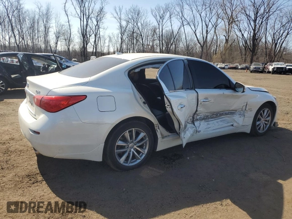 2017 Infiniti Q50 3.0t Signature Edition with VIN JN1EV7AR1HM841426, listed as a Copart auction lot 48706995 with 50,125 mi miles and Salvage Title. Bid and sale history available at carsss.com. Image 3.