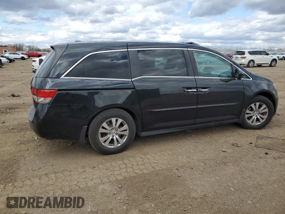 2015 Honda Odyssey EX-L with VIN 5FNRL5H61FB116578, listed as a Copart auction lot 53251415 with 148,497 mi miles and Salvage Title. Bid and sale history available at DreamBid. Image 3.