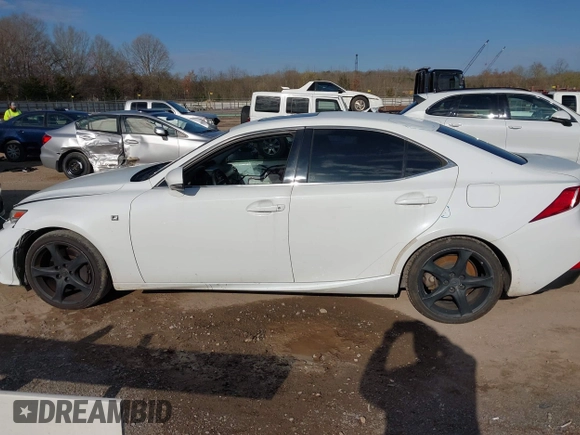 2014 Lexus IS with VIN JTHBE1D20E5011780, listed as a IAAI auction lot 41836907 with 137,913 mi miles. Bid and sale history available at carsss.com. Image 15.