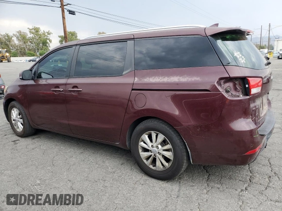 2015 Kia Sedona LX with VIN KNDMB5C13F6031553, listed as a Copart auction lot 72247214 with 126,964 mi miles and Salvage Title. Bid and sale history available at carsss.com. Image 2.