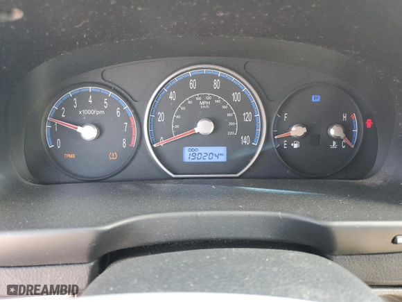 2009 Hyundai Santa Fe GLS with VIN 5NMSG13D49H312005, listed as a Copart auction lot 50622155 with 190,204 mi miles and Clean Title. Bid and sale history available at carsss.com. Image 9.