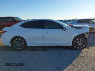 2015 Acura TLX V6 Tech with VIN 19UUB2F51FA020661, listed as a IAAI auction lot 41199676 with 109,753 mi miles. Bid and sale history available at carsss.com. Image 14.