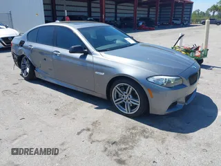 2013 BMW 5 Series 550i xDrive with VIN WBAFU9C54DDY72137, listed as a IAAI auction lot 41794124 with 58,647 mi miles and . Bid and sale history available at carsss.com. Image 1.