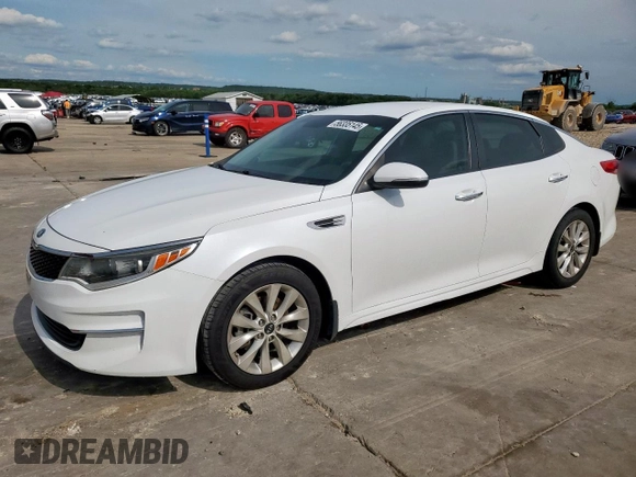 2018 Kia Optima LX with VIN 5XXGT4L33JG255308, listed as a Copart auction lot 56335145 with 101,674 mi miles and Salvage title. Bid and sale history available at DreamBid. Image 1.
