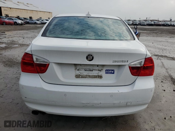 2006 BMW 3 Series 325i with VIN WBAVB13546KX43350, listed as a Copart auction lot 43431255 with 130,734 mi miles and Clean Title. Bid and sale history available at carsss.com. Image 6.