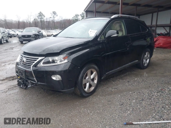 2014 Lexus RX 350 with VIN JTJBK1BA9E2460815, listed as a IAAI auction lot 41695555 with 113,852 mi miles and . Bid and sale history available at DreamBid. Image 2.