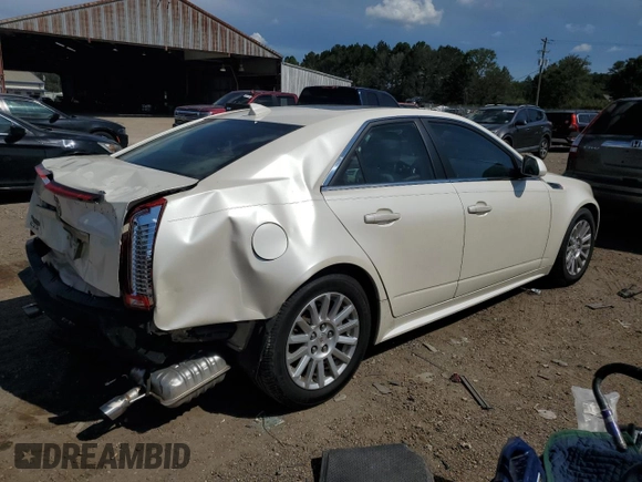2010 Cadillac CTS Luxury with VIN 1G6DE5EG9A0132751, listed as a Copart auction lot 69049134 with 128,857 mi miles and Salvage Title. Bid and sale history available at carsss.com. Image 3.