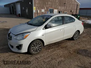 2017 Mitsubishi Mirage G4 SE with VIN ML32F4FJ1HHF11654, listed as a Copart auction lot 83892664 with 59,292 mi miles and Salvage Title. Bid and sale history available at carsss.com. Image 1.