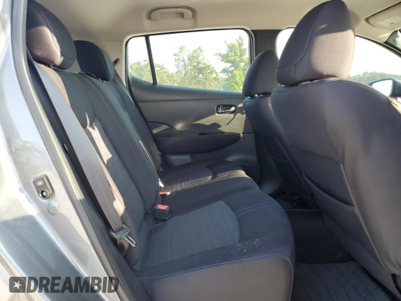 2019 Nissan LEAF SV with VIN 1N4AZ1CP7KC301168, listed as a Copart auction lot 57576085 with 31,755 mi miles and Salvage title. Bid and sale history available at DreamBid. Image 10.