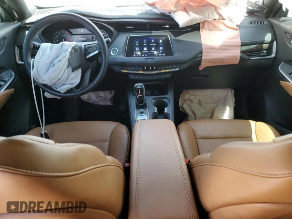 2023 Cadillac XT4 AWD Premium Luxury with VIN 1GYFZDR46PF130198, listed as a Copart auction lot 57763285 with 8,346 mi miles and Salvage title. Bid and sale history available at DreamBid. Image 8.