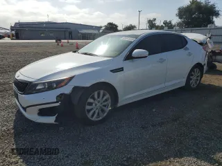 2015 Kia Optima EX z VIN 5XXGN4A71FG372585, wystawiony jako Copart lot #60850935 z przebiegiem Nie podano mil oraz Czysty tytuł • Clean title. Historia ofert i sprzedaży dostępna na DreamBid. Obrazek 1.