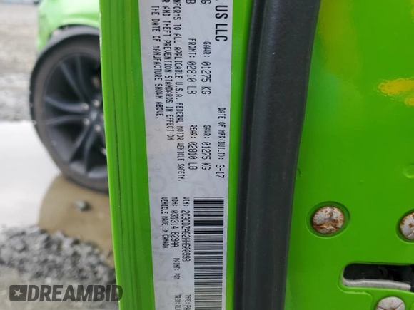 2017 Dodge Challenger SXT z VIN 2C3CDZAG2HH600998, wystawiony jako Copart lot #53380725 z przebiegiem 90 056 mil mil oraz Szkoda całkowita • Salvage title. Historia ofert i sprzedaży dostępna na DreamBid. Obrazek 13.