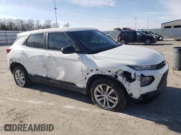2021 Chevrolet TrailBlazer LS with VIN KL79MMS23MB180678, listed as a Copart auction lot 42801485 with 64,548 mi miles and Salvage Title. Bid and sale history available at carsss.com. Image 4.
