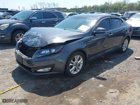 2011 Kia Optima EX with VIN KNAGN4A70B5191862, listed as a IAAI auction lot 41971997 with 146,392 mi miles. Bid and sale history available at carsss.com. Image 2.