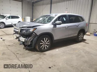 2022 Honda Pilot EX-L with VIN 5FNYF6H54NB006848, listed as a Copart auction lot 52632325 with 51,869 mi miles and Salvage Title. Bid and sale history available at carsss.com. Image 1.