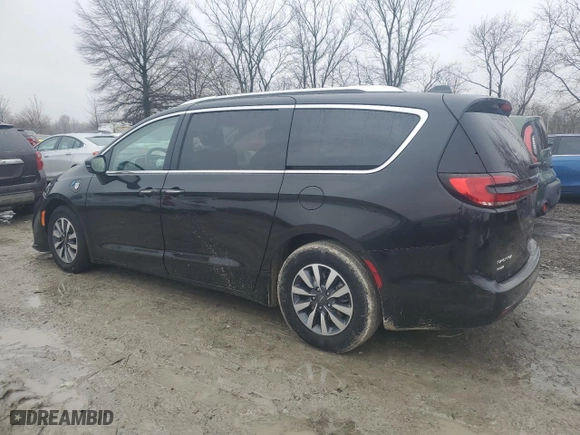 2021 Chrysler Pacifica Hybrid Touring L with VIN 2C4RC1L72MR585897, listed as a Copart auction lot 43123015 with 78,788 mi miles and Salvage Title. Bid and sale history available at carsss.com. Image 2.