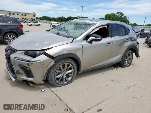 2020 Lexus NX 300 F Sport with VIN JTJSARBZXL2176260, listed as a Copart auction lot 57898055 with 64,257 mi miles and Salvage title. Bid and sale history available at DreamBid. Image 1.