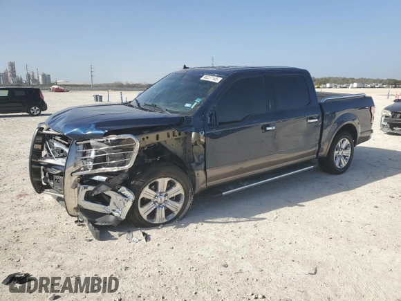 2020 Ford F-150 XL with VIN 1FTEW1C41LKE15233, listed as a Copart auction lot 48227145 with 207,269 mi miles and Salvage Title. Bid and sale history available at carsss.com. Image 1.