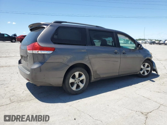 2011 Toyota Sienna LE AAS с VIN 5TDKK3DC4BS046973, выставлен на аукционе Copart как лот 58083875 с пробегом 322 399 миль миль и Списание • Salvage title. История ставок и продаж доступна на DreamBid. Изображение 3.