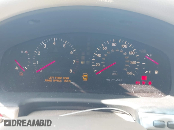 2001 Lexus LS 430 with VIN JTHBN30FX10012057, listed as a IAAI auction lot 42017083 with 201,263 mi miles. Bid and sale history available at carsss.com. Image 7.
