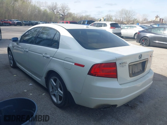 2005 Acura TL with VIN 19UUA66215A062486, listed as a IAAI auction lot 41918919 with 163,845 mi miles. Bid and sale history available at carsss.com. Image 3.