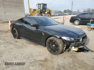 2023 BMW M4 Competition xDrive with VIN WBS43AZ05PCM59611, listed as a Copart auction lot 50389065 with 14,205 mi miles and Salvage Title. Bid and sale history available at carsss.com. Image 4.