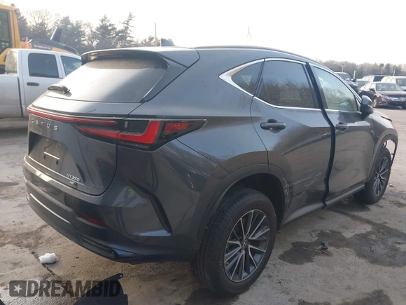 2022 Lexus NX with VIN 2T2GGCEZ4NC006265, listed as a IAAI auction lot 39411215 with 5,481 mi miles. Bid and sale history available at carsss.com. Image 4.