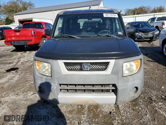 2003 Honda Element DX z VIN 5J6YH28213L007341, wystawiony jako Copart lot #80710704 z przebiegiem 56 351 mil mil oraz Czysty tytuł • Clean title. Historia ofert i sprzedaży dostępna na DreamBid. Obrazek 5.