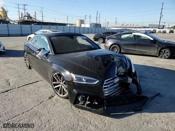 2018 Audi S5 Coupe Prestige with VIN WAUR4AF5XJA013139, listed as a Copart auction lot 50236595 with 37,038 mi miles and Salvage Title. Bid and sale history available at carsss.com. Image 10.