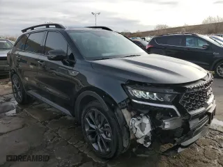 2023 Kia Sorento X-Line EX with VIN 5XYRHDLF9PG211290, listed as a Copart auction lot 81362724 with 22,119 mi miles and Salvage Title. Bid and sale history available at carsss.com. Image 4.